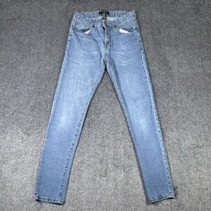 Forever‎ 21 mens medium wash denim skinny jeans size 29